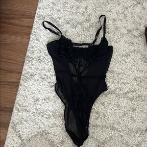 Forever 21 Black Lace Shapewear Bodysuit